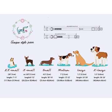 Unique Style Paws Dog Collar for All Dogs