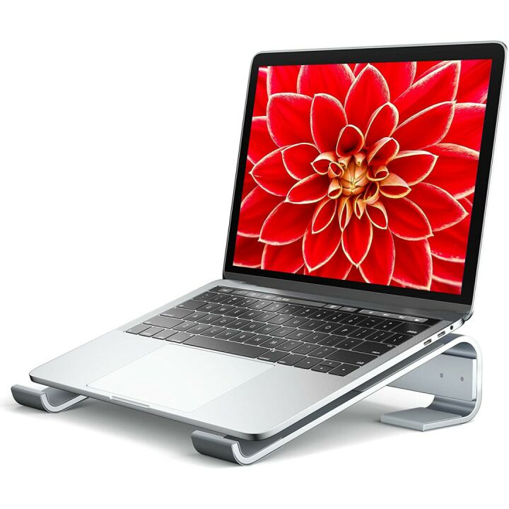Ergonomic Laptop Stand for Desk - SOQOOL Silver