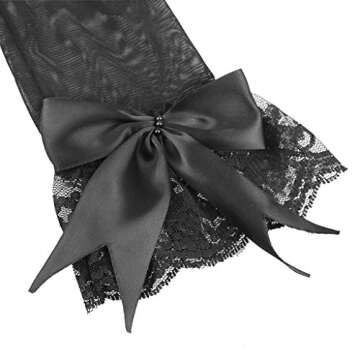 Elegant Flower Girl Wedding Lace Gloves with Bowknots