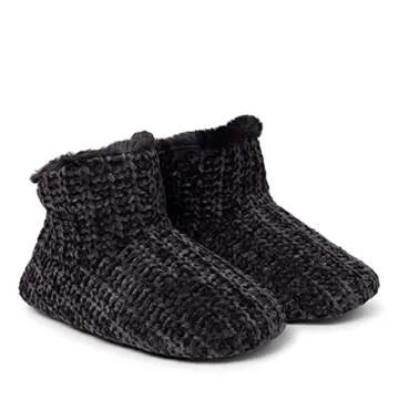 Cozy Dearfoams Women’s Chenille Bootie Slippers for Comfort