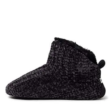 Cozy Dearfoams Women’s Chenille Bootie Slippers for Comfort