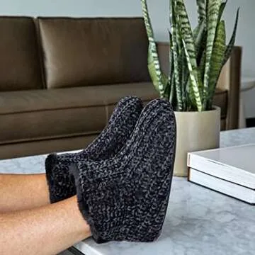 Cozy Dearfoams Women’s Chenille Bootie Slippers for Comfort