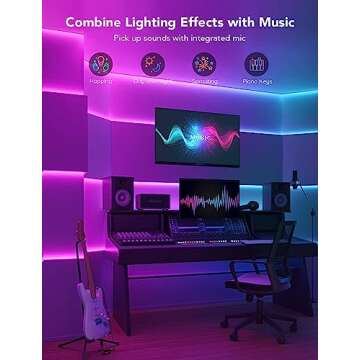 Govee RGBIC LED Strip Lights for Room - 65.6ft Smart Lighting