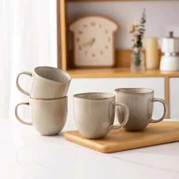 AmorArc 12oz Eco-Friendly Coffee Mugs Set of 6