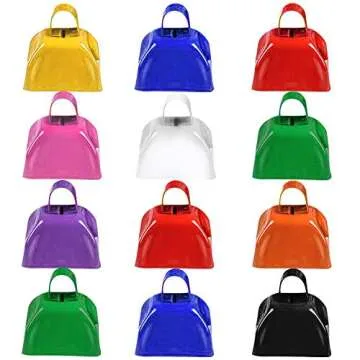 ArtCreativity 3" Metal Cow Bell Noisemakers - 12 Pack