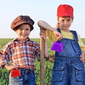 ArtCreativity 3" Metal Cow Bell Noisemakers - 12 Pack