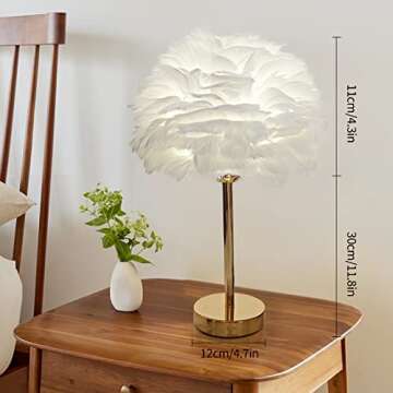 Ru Rao Feather Lamp - Elegant Lighting for Any Space