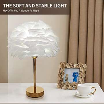 Ru Rao Feather Lamp - Elegant Lighting for Any Space