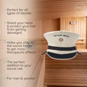 Halsa Sauna Hat - Eco-Friendly Wool Cap for Spa Lovers
