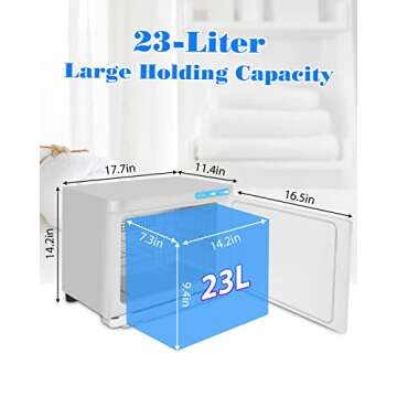 Gimify Hot Towel Warmer Cabinet 23L Large Capacity for Spa Salon Gym Hotel Home