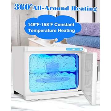 Gimify Hot Towel Warmer Cabinet 23L Large Capacity for Spa Salon Gym Hotel Home