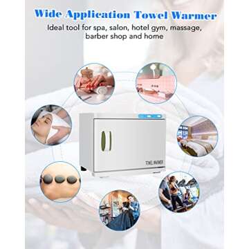 Gimify Hot Towel Warmer Cabinet 23L Large Capacity for Spa Salon Gym Hotel Home