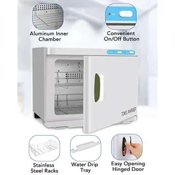 Gimify Hot Towel Warmer Cabinet 23L Large Capacity for Spa Salon Gym Hotel Home