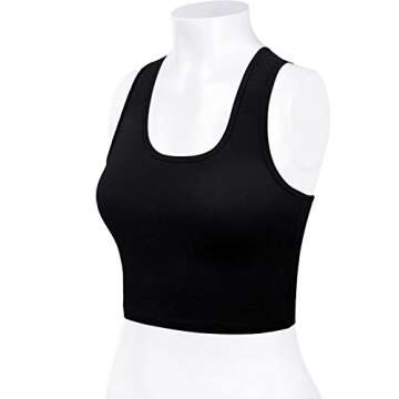 HATOPANTS Sleeveless Racerback Crop Camisole Cotton Top