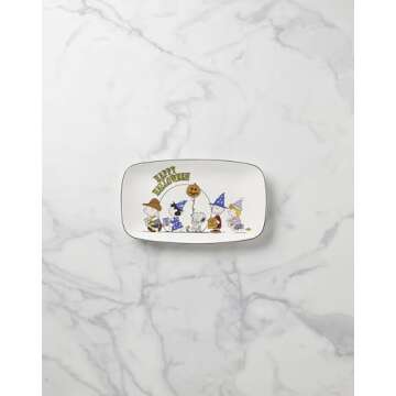 Lenox 896691 The Great Pumpkin Hors D'Oeuvres Tray - Festive Fall Serving Dish