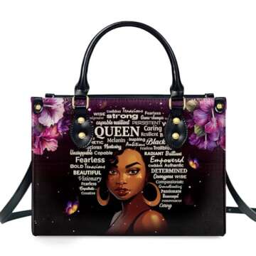 Sistabag Leather Handbag For Black Women - Tote Bag for Women, Shoulder Handbag - Mother's Day Gifts, Birthday Gifts For Women - Bundle Of 04