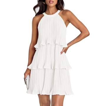 ZESICA Women's Summer Halter Dress for Elegant Occasions