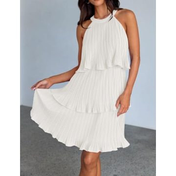 ZESICA Women's Summer Halter Dress for Elegant Occasions