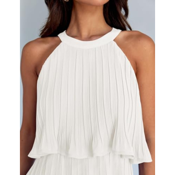 ZESICA Women's Summer Halter Dress for Elegant Occasions