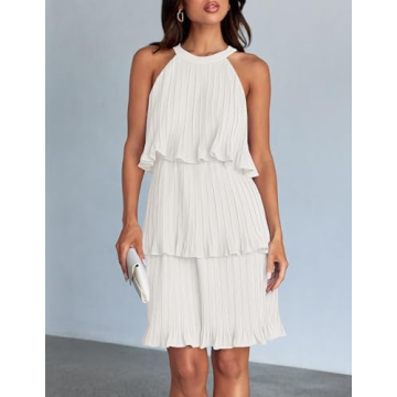 ZESICA Women's Summer Halter Dress for Elegant Occasions