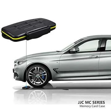 JJC Deluxe 7 Slots XQD Cfexpress Type-B SD SDXC SDHC Memory Card Case Carrying Storage Holder for 3 XQD/Cfexpress Type-B and 4 SD, Travel-Friendly Case with Water-Resistant & Shockproof Protection