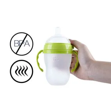 Compatible Baby Bottle Handle for Comotomo Bottles 8 oz & 5 oz, 3 Count, Green