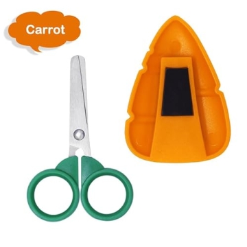 AKOAK Fruit Safety Scissors for Kids with Magnet