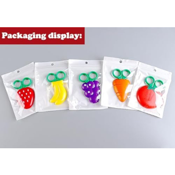 AKOAK Fruit Safety Scissors for Kids with Magnet