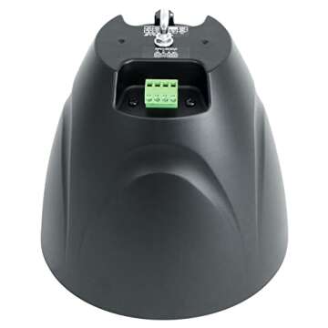 Rockville RCS180-6 Commercial Amp Bundle with (6) PEN-525T Black 5.25" 70V Hanging Pendant Speakers