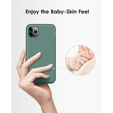 DTTO Compatible with iPhone 11 Pro Case, [Romance Series] Full Covered Silicone Cover [Enhanced Came...