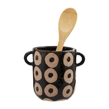 Mud Pie Black Circle Holder for Stylish Kitchens & Plants