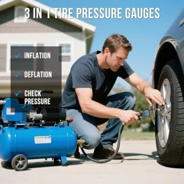 DigitPro Digital Tire Pressure Gauge with Inflator for Accurate Tire Care