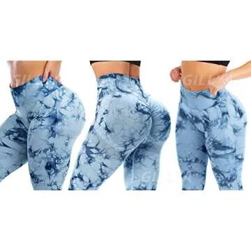 GILLYA Workout Leggings for Women,Butt Lifting Seamless High Waisted Tummy Control,Squat Proof,4 Way-Stretch,Gusseted Crotch,Booty Tight for Gym Workout Yoga