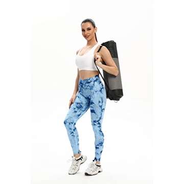 GILLYA Workout Leggings for Women,Butt Lifting Seamless High Waisted Tummy Control,Squat Proof,4 Way-Stretch,Gusseted Crotch,Booty Tight for Gym Workout Yoga