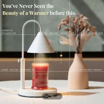 Hestia Angelo Candle Warmer Lamp - Candle Lamp with Timer for 3 Wick Candles