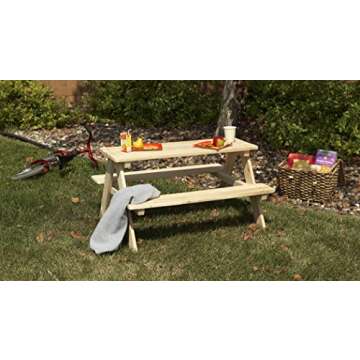 Children's Wooden Picnic Table for Outdoor Fun