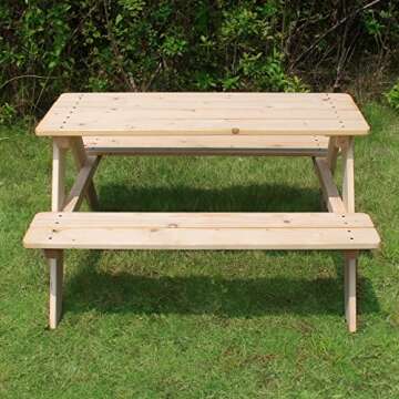 Children's Wooden Picnic Table for Outdoor Fun