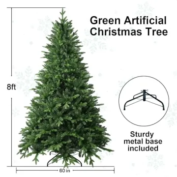 8 FT Artificial Christmas Tree with 2639 Branch Tips
