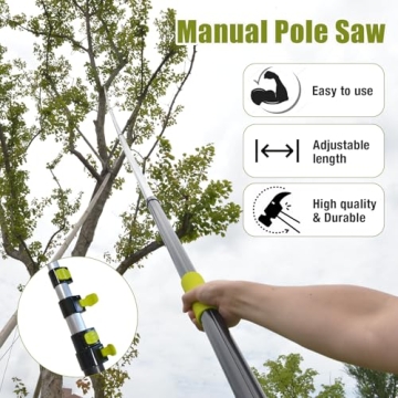 Scalebelly 7-25 FT Telescoping Pole Saw for Easy Tree Trimming