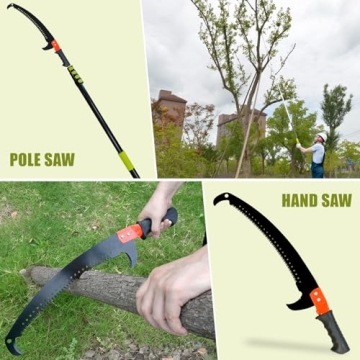 Scalebelly 7-25 FT Telescoping Pole Saw for Easy Tree Trimming