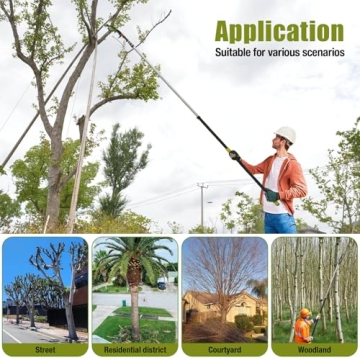 Scalebelly 7-25 FT Telescoping Pole Saw for Easy Tree Trimming