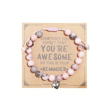 Inspirational Bracelets for Women Natural Stone Healing Relaxation Chakra Bracelet Gifts for Birthda...