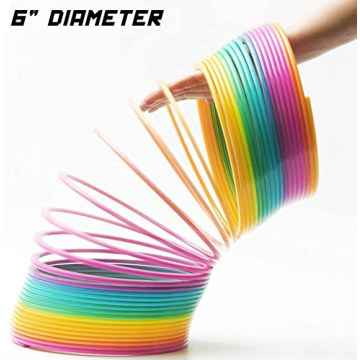 Jumbo Rainbow Coil Spring for Fidgeting and Fun