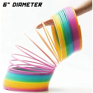 Jumbo Rainbow Coil Spring for Fidgeting and Fun