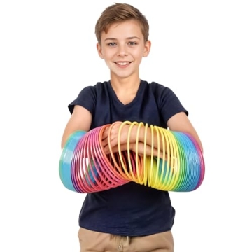 Jumbo Rainbow Coil Spring for Fidgeting and Fun