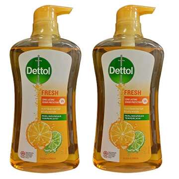Dettol Anti Bacterial pH-Balanced Body Wash 2-Pack, Refreshing Citrus Scent