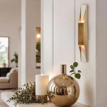 Travertine Glow Double Wall Sconce Elegant Wall Light