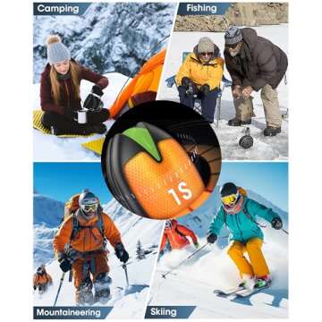 Hand Warmers Rechargeable, 2 Pack, 6000mAh Magnetic Electric Handwarmers, 20Hrs Long Heating USB Pocket Heater, Gifts for Christmas Men Women, Fishing, Golf, Hunting, Camping, Travel