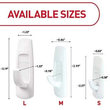 Command Large Utility Hooks for Damage-Free Hanging Solutions