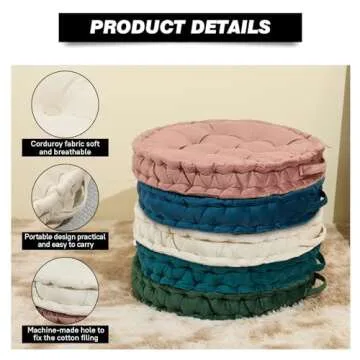 Gowkou Meditation Floor Pillow for Ultimate Comfort